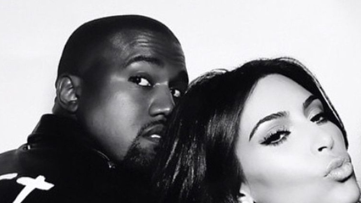 Kim och maken Kanye. 